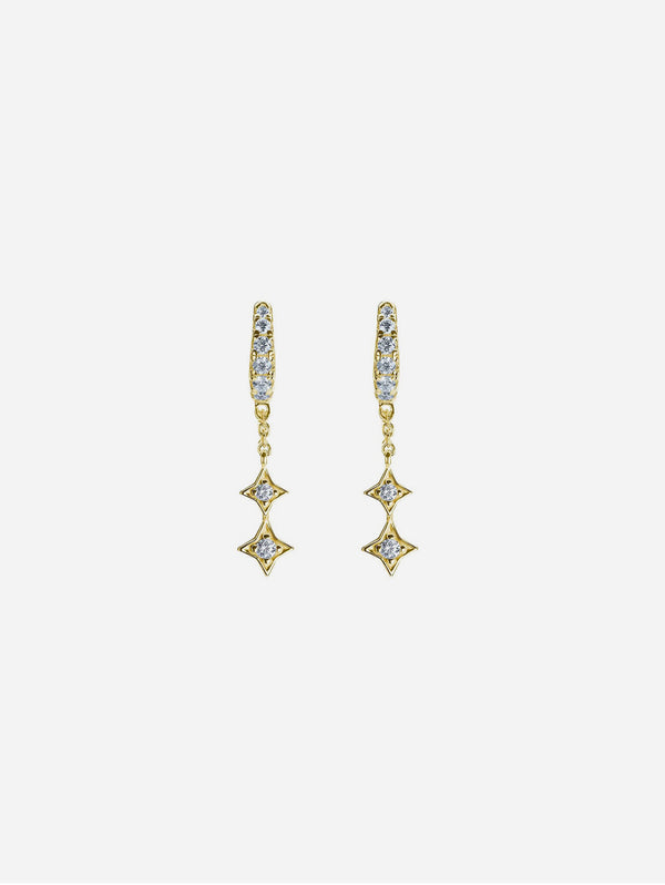 Illuminess™ Mini 14K Gold Vermeil Shooting Star Huggies | Gold