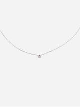 Immaculate Vegan - Illuminess™ Sterling Silver 'Light Inside Her' Single Stone Necklace | Silver