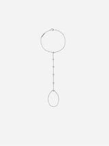Immaculate Vegan - BLOOMTINE Illuminess™ Sterling Silver Sparkle Diamond Hand Chain | Silver
