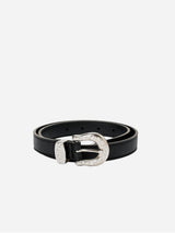 Immaculate Vegan - Solari Milano Women’s Vegan Leather Rock Buckle Belt | Black 80 cm