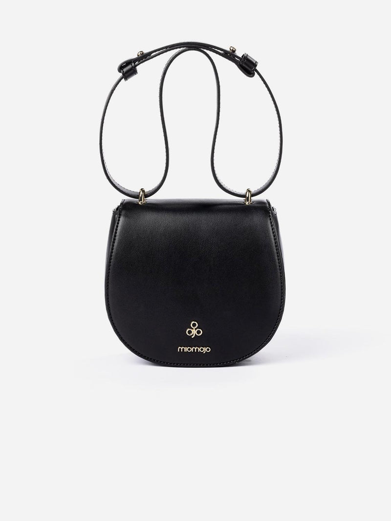 Iris Apple Leather Vegan Mini Bag | Black