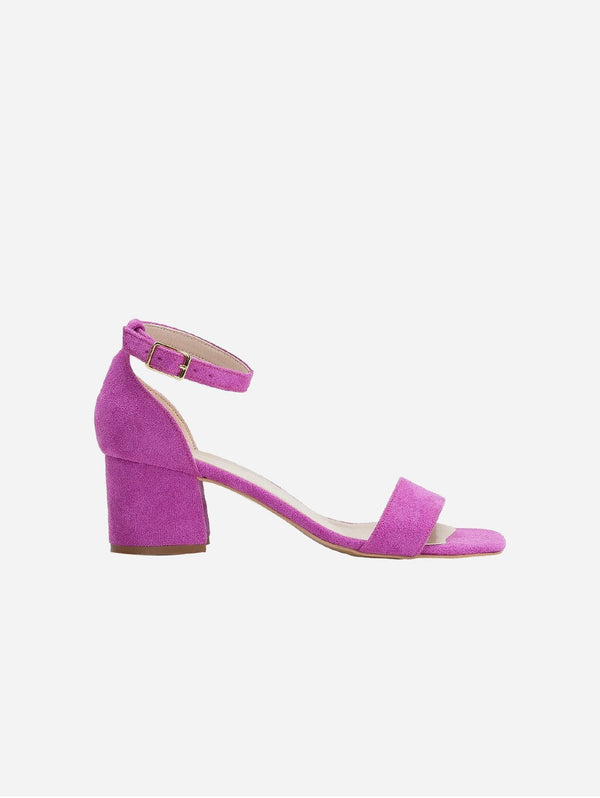 Forever and Always Shoes Iva - Fuchsia Suede Sandals