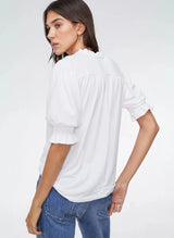 Immaculate Vegan - Baukjen Noa LENZING™ ECOVERO™ Blouse | Pure White