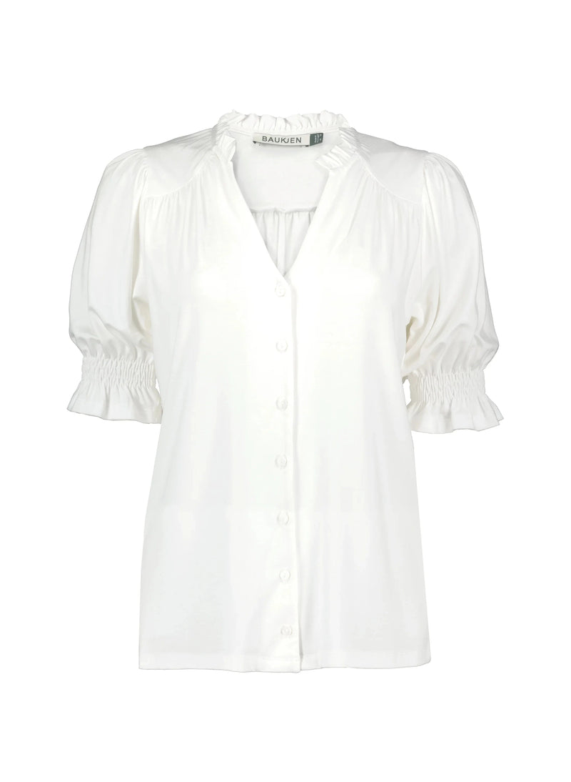 Baukjen Noa LENZING™ ECOVERO™ Blouse | Pure White UK6 / EU34 / US2 / Pure White