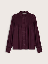 Immaculate Vegan - Imken Long Sleeve Blouse | Plum