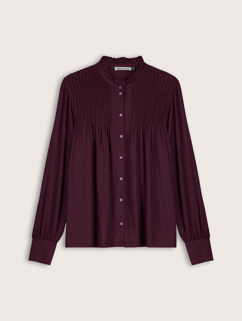 Imken Long Sleeve Blouse | Plum