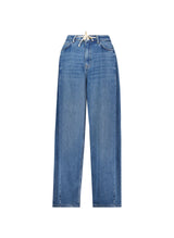 Immaculate Vegan - Baukjen Petite Leonor Tie Front Wide Leg Jeans