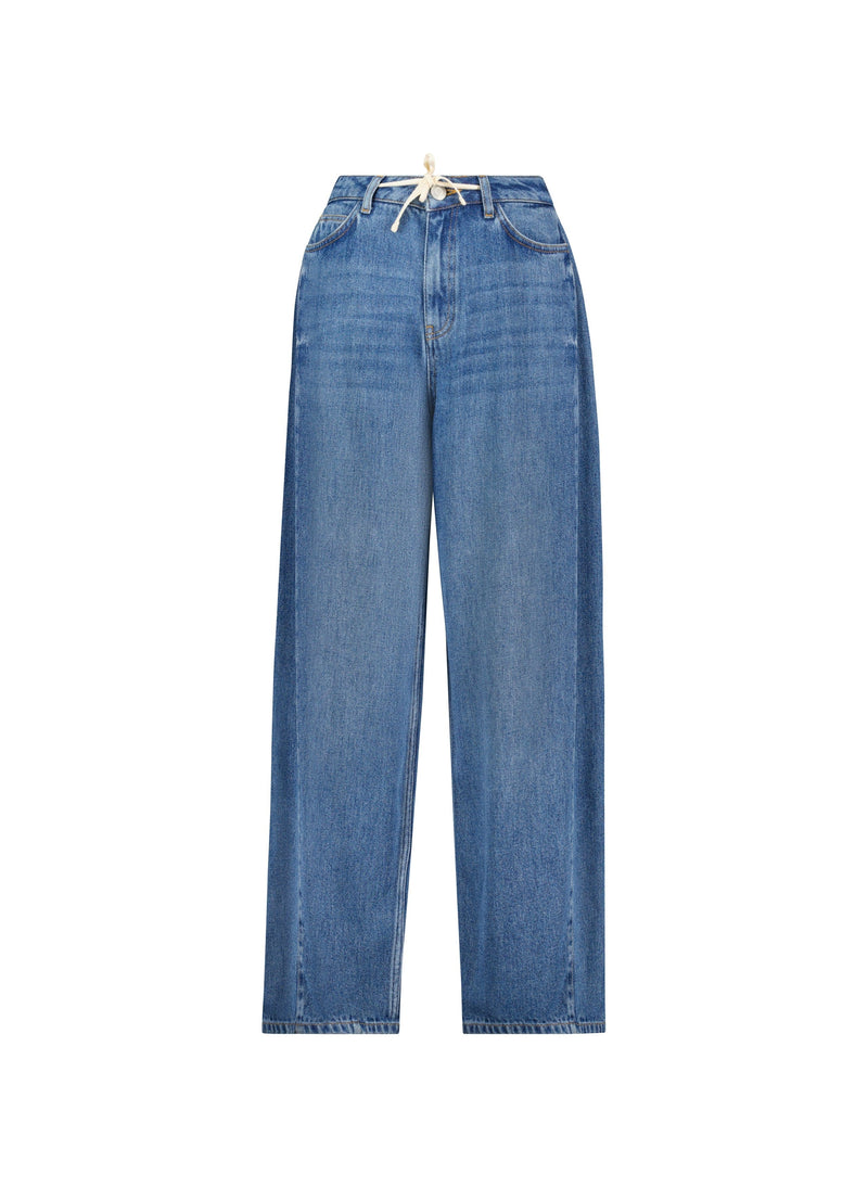 Baukjen Petite Leonor Tie Front Wide Leg Jeans