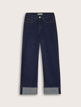 Immaculate Vegan - Baukjen Helen Organic Cotton Stretch Turn Up Jeans | Blue
