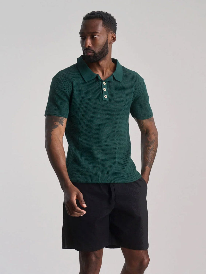 KOMODO Jerry Men's Organic Linen Cotton Shorts | Black