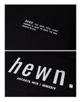 Immaculate Vegan - hewn. Mens Organic Cotton Signature Oversized T-shirt in Jet Black