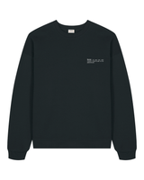 Immaculate Vegan - hewn. Mens Organic Cotton Signature Oversized Sweatshirt in Jet Black