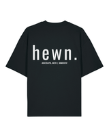 Immaculate Vegan - hewn. Mens Organic Cotton Signature Oversized T-shirt in Jet Black