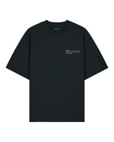 Immaculate Vegan - hewn. Mens Organic Cotton Signature Oversized T-shirt in Jet Black