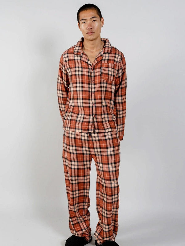 KOMODO Jim Jam Men's Organic Cotton Pyjama Set | Clay