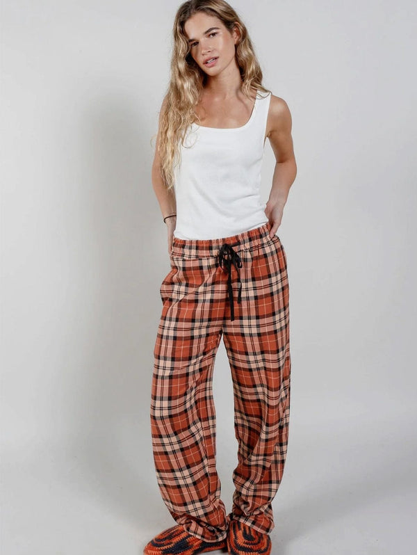 KOMODO Jim Jam Women's GOTS Organic Cotton Pyjama Bottoms | Clay