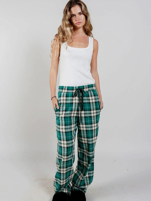 KOMODO Jim Jam Women's Organic Cotton Pyjama Trousers | Green