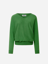 Immaculate Vegan - KOMODO Clover Women's Cotton Tencel Jumper | Jungle Green