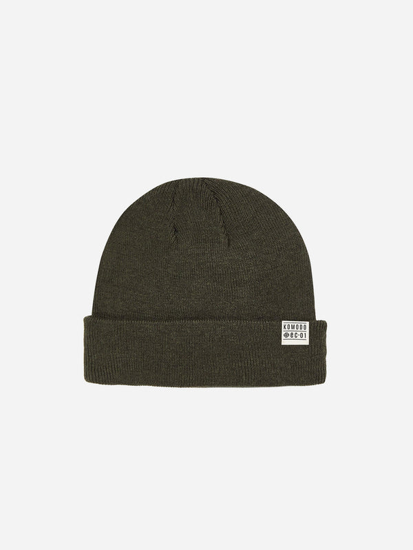 Town Unisex Organic Cotton Beanie Hat | Dark Khaki