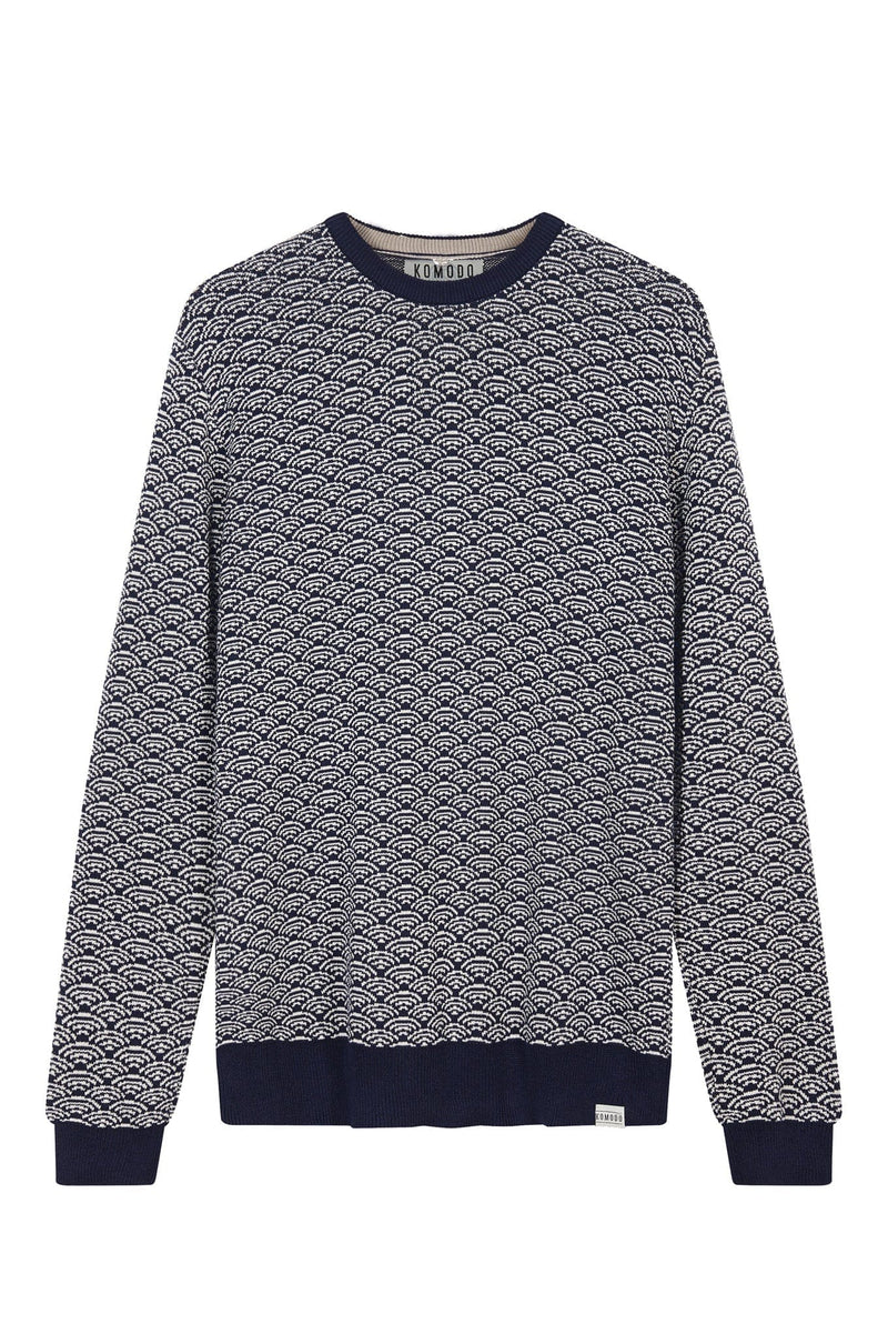 KOMODO Hakku Men's Organic Cotton Jumper | Navy