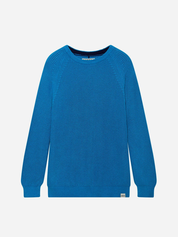 KOMODO Sergio Women's Organic Cotton Jumper | French Blue UK8 / EU36 / US4