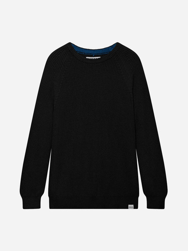 KOMODO Sergio Women's Organic Cotton Jumper | Black UK8 / EU36 / US4