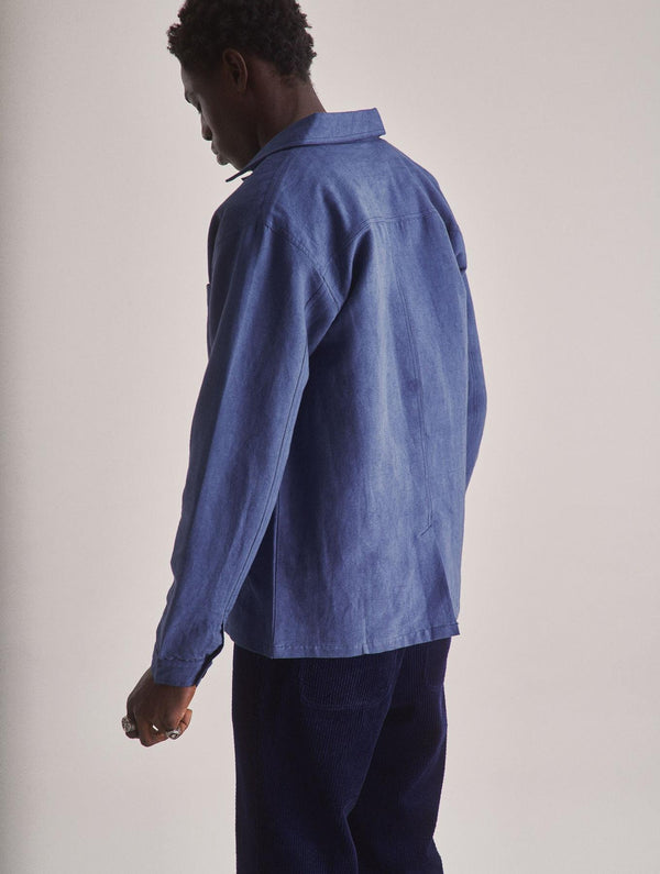 Men's Railway Handwoven Cotton Hemp Blend | Blue