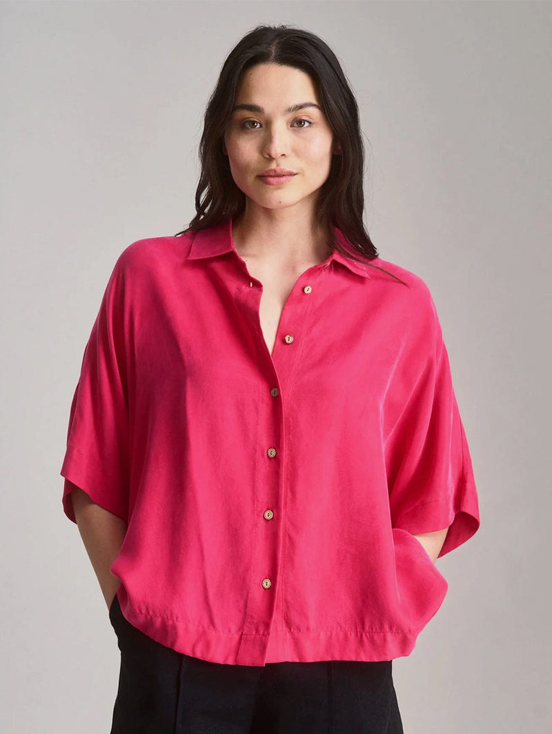 KOMODO Kimono Women's Cupro Shirt | Pink