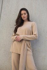 Immaculate Vegan - Mila.Vert Knitted belted tunic