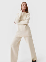 Immaculate Vegan - Mila.Vert Knitted Organic Cotton Belted Tunic | Cream