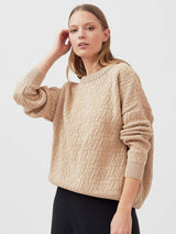 Immaculate Vegan - Mila.Vert Knitted Organic Cotton Triangle Jumper | Sand XS-M / Sand