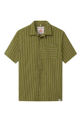 Immaculate Vegan - KOMODO SPINDRIFT - Organic Cotton Shirt - Green Stripe