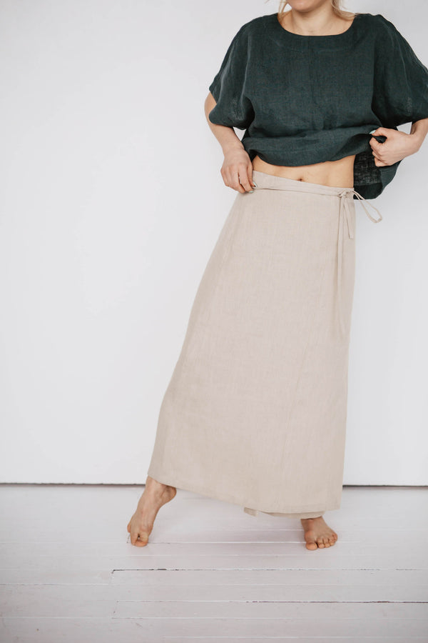 Vaiva Women's Linen Skirt | Multiple Colours