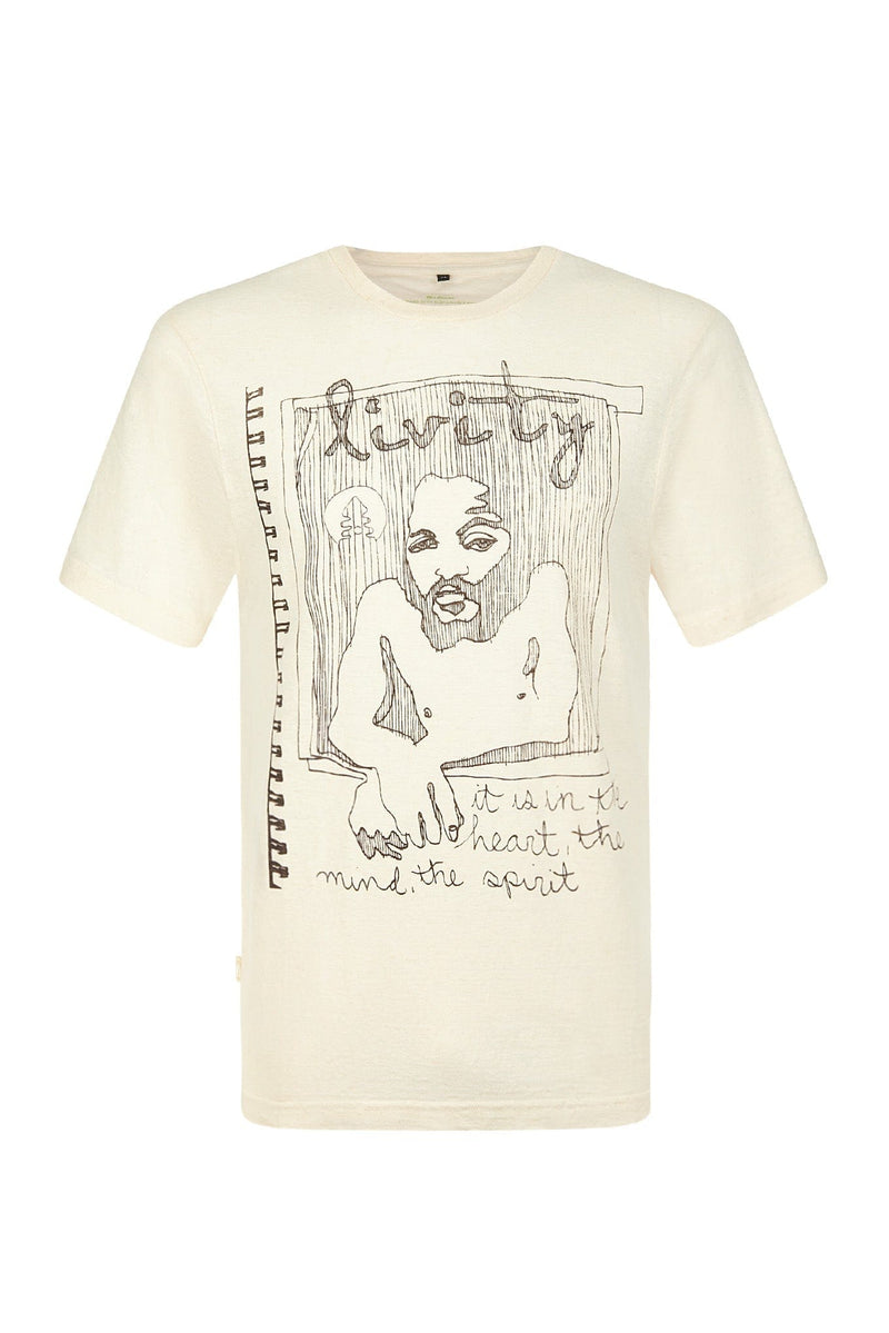 KOMODO SPIRIT - Hemp Tee by LIVITY Cream