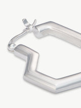 Immaculate Vegan - Under Her Eyes DARYL SMALL HOOPS <br> Sterling Silver Silver / Silver