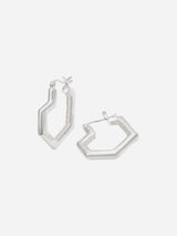 Immaculate Vegan - Under Her Eyes DARYL SMALL HOOPS <br> Sterling Silver Silver / Silver