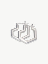 Immaculate Vegan - Under Her Eyes DARYL SMALL HOOPS <br> Sterling Silver Silver / Silver