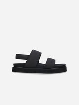 Immaculate Vegan - NAE Vegan Shoes Lau Unisex Vegan Microfibre Platform Sandals | Black