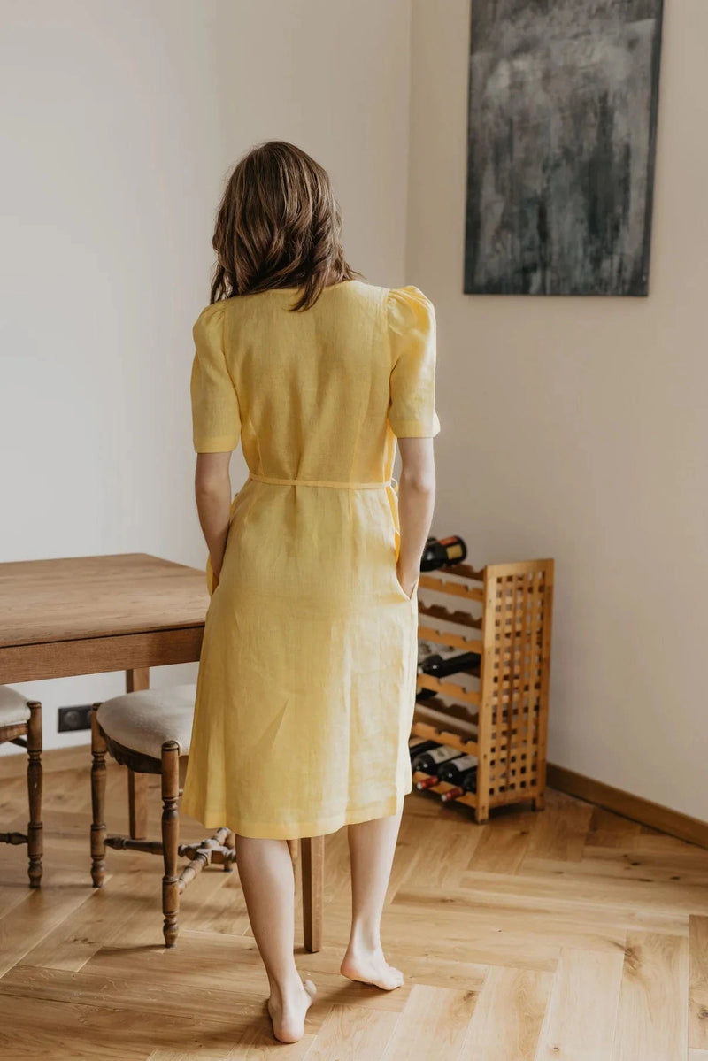 Smiltyne Women's Linen Dress | Multiple Colours Immaculate Vegan Smiltyne Women's Linen Dress | Multiple Colours Immaculate Vegan