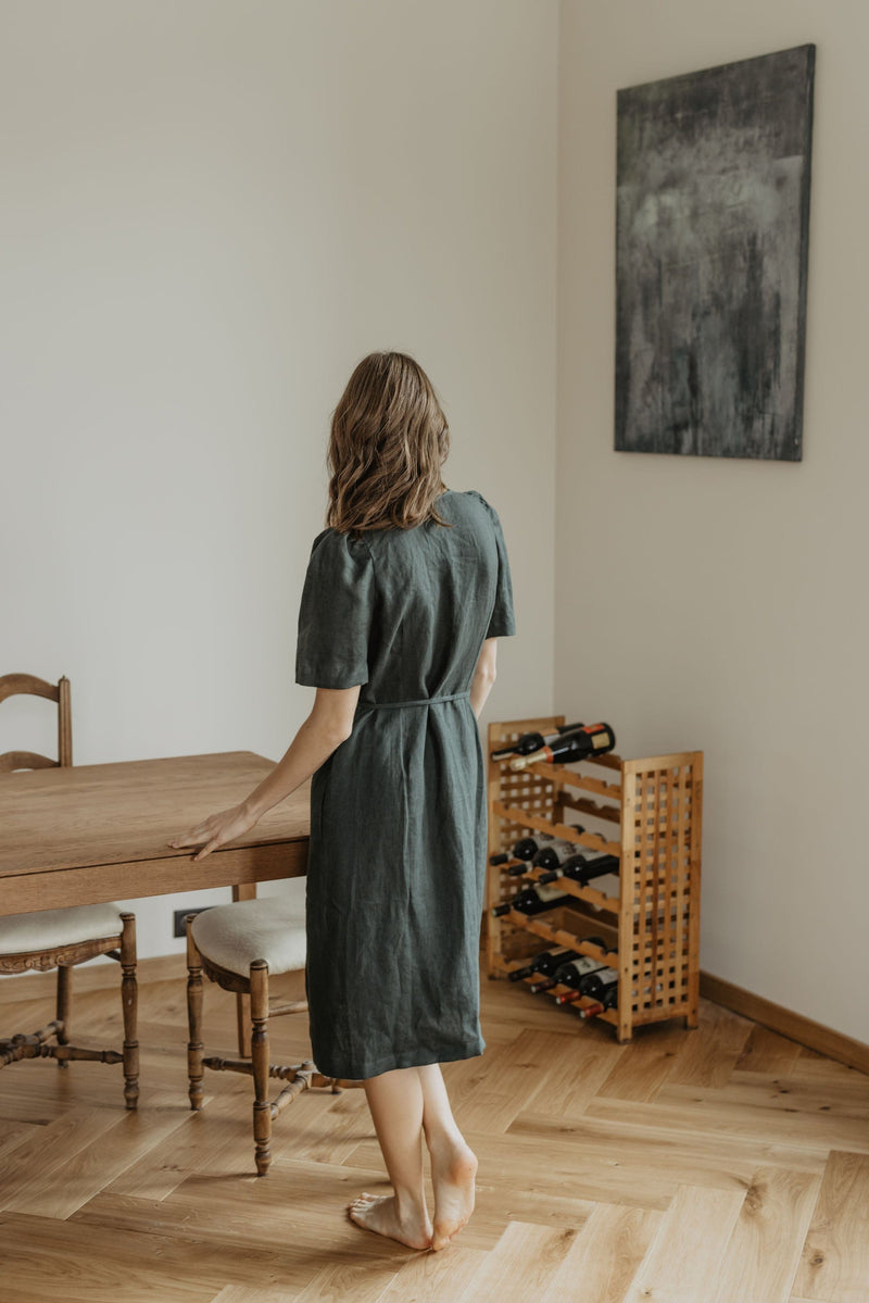 Smiltyne Women's Linen Dress | Multiple Colours Immaculate Vegan Smiltyne Women's Linen Dress | Multiple Colours Immaculate Vegan