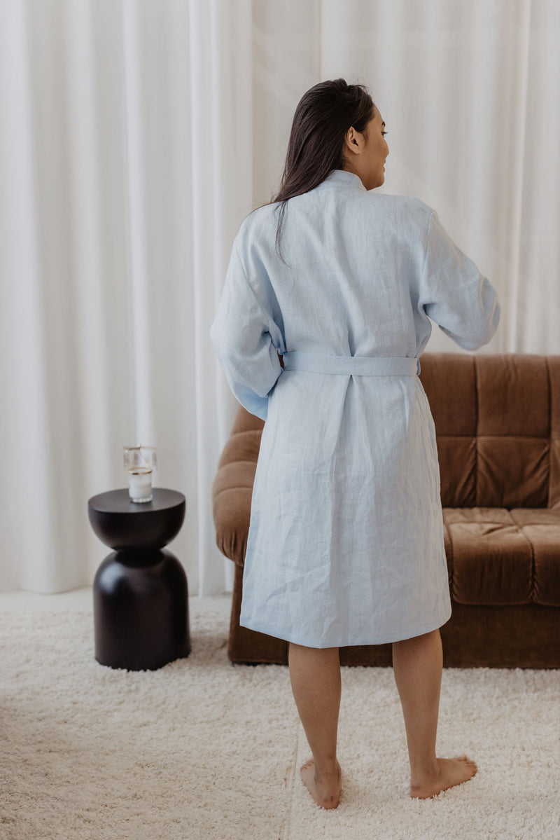 Laume Linen Delcia Women's Linen Bathrobe | Multiple Colours