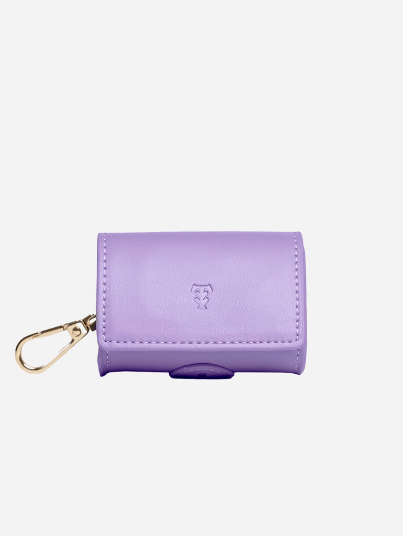 Tails & Bloom Vegan Leather Poop Bag Holder | Lavender