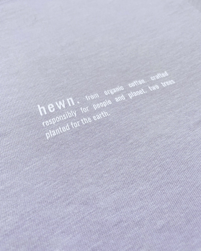 hewn. Womens Organic Cotton Relaxed-fit Hoodie in Lavender