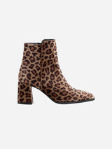 Immaculate Vegan - Leia Print Ankle Vegan Boots | Leopard Brown