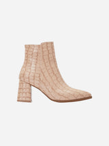 Immaculate Vegan - Lilith Vegan Crocodile Ankle Boots | Cream