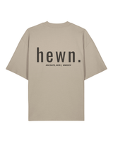 Immaculate Vegan - hewn. Mens Organic Cotton Signature Oversized T-shirt in Limestone Grey