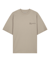 Immaculate Vegan - hewn. Mens Organic Cotton Signature Oversized T-shirt in Limestone Grey