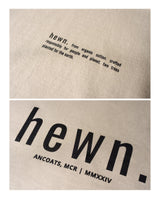 Immaculate Vegan - hewn. Mens Organic Cotton Signature Oversized T-shirt in Limestone Grey