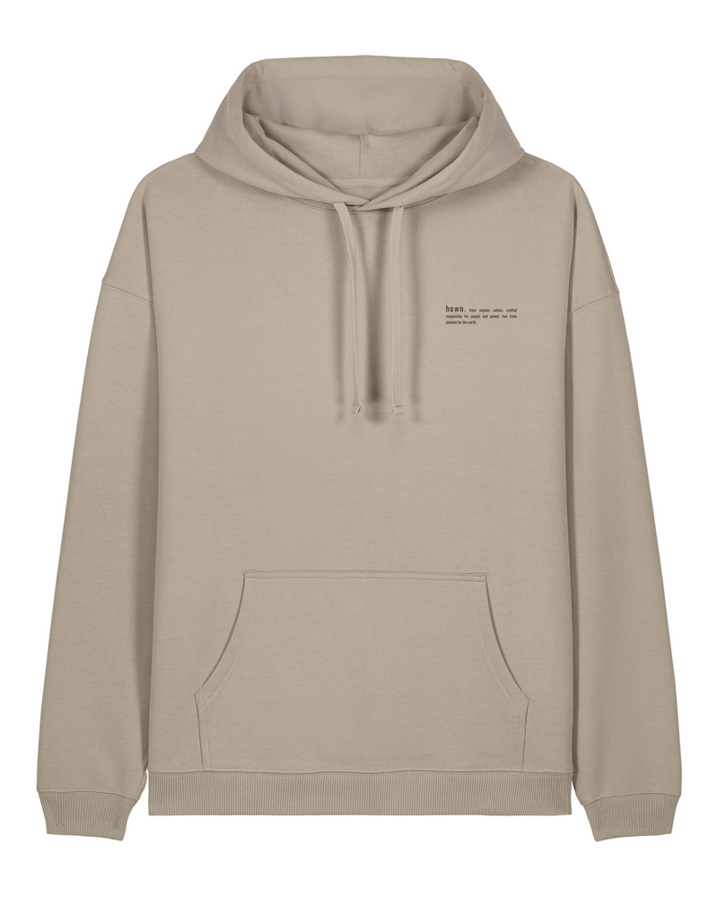 Women's Organic Cotton Signature Oversized Hoodie | Limestone Grey