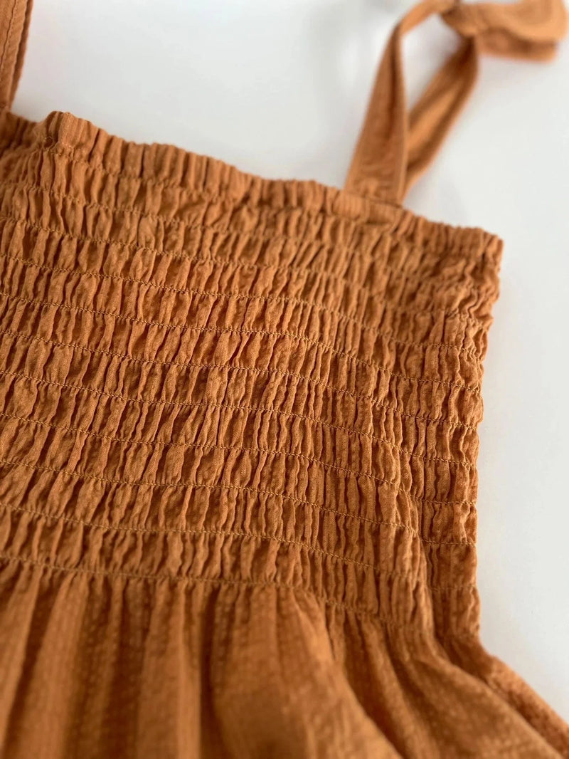 KOMODO Gaia Women's Cheesecloth Vest | Orange